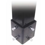 4in Square Pole Basketball Hoop Ground Sleeve by First Team