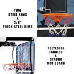 Foldable Indoor Basketball Arcade Game Set - Double Shot