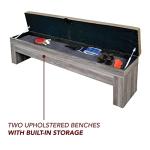 Hathaway 7-ft Air Hockey/ Table Tennis Dining Combo