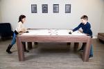 Hathaway 7-ft Air Hockey/ Table Tennis Dining Combo
