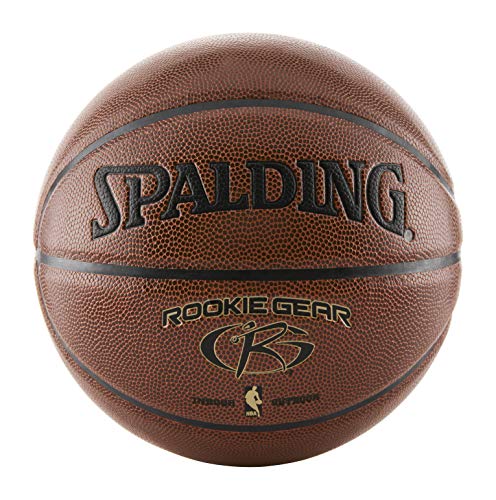 Spalding NBA Rookie Youth Basketball - Brown, 27.5