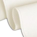 108-Inch Round Ivory Polyester Tablecloth for Sporting Events