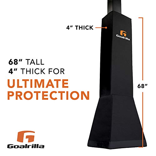 Goalrilla Weatherproof Basketball Pole Pad, Ultimate Protection, Black