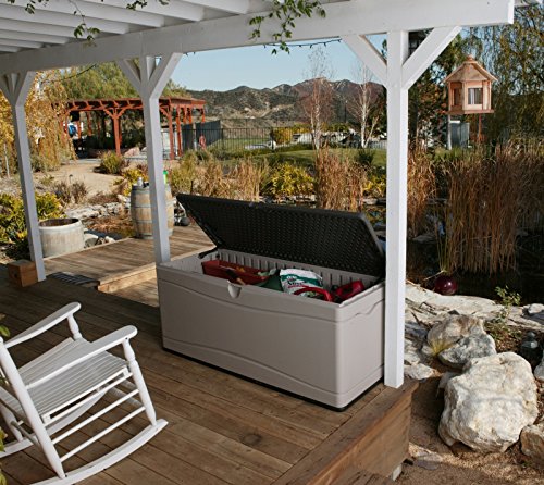 Lifetime 130 Gallon Extra Large Deck Box Sand/Brown