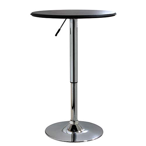 AmeriHome ATABLE 25-Inch Adjustable Bar Table, Brown