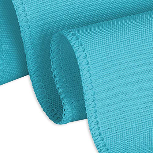 Turquoise 108-Inch Round Polyester Tablecloth