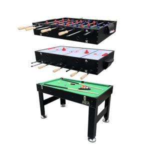 KICK Trilogy 3-in-1 Combo Game Table - Black