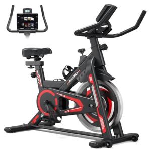 Indoor Cycling Bike for Home Gym, RedBlack