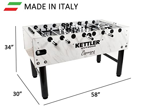 KETTLER Carrara Outdoor Foosball Table with 10 Balls