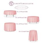 Turquoise 108-Inch Round Polyester Tablecloth