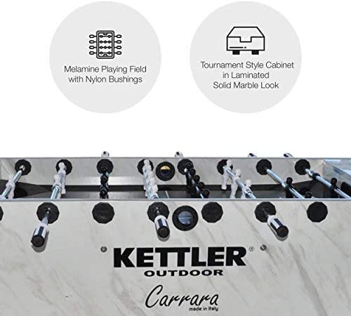 KETTLER Carrara Outdoor Foosball Table with 10 Balls