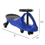 Blue Lil' Rider Wiggle Car Outdoor Ride on Toy