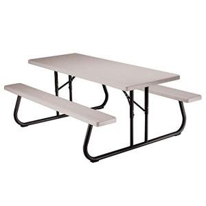 6ft LIFETIME Folding Picnic Table - Putty Gray