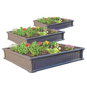 3-Bed Lifetime Raised Garden Bed Kit, 60069