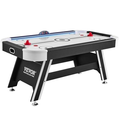 72" LED Air Hockey Table for Family Fun