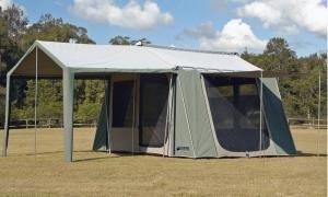 Kodiak 6133 Hydra Shield Canvas 12 X 9 Ft. 6-Person Camp Tent w/ Deluxe Awning