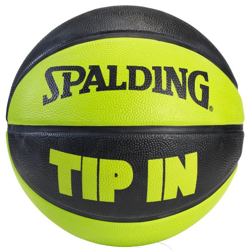 Spalding Outdoor Rubber Basketball - Black/Green - Size 7