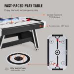72" LED Air Hockey Table for Family Fun