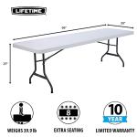 Set of 4 Folding Utility Tables, 8 Feet