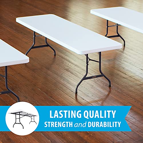 Set of 4 Folding Utility Tables, 8 Feet