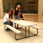 8' Folding Picnic Table with Benches by Lifetime