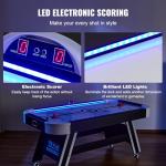 72" LED Air Hockey Table for Family Fun