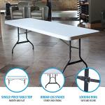 Set of 4 Folding Utility Tables, 8 Feet