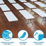 Set of 4 Folding Utility Tables, 8 Feet