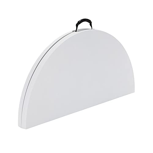Lifetime Light Commercial Round Table, 4 Feet, White