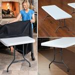 Set of 4 Folding Utility Tables, 8 Feet