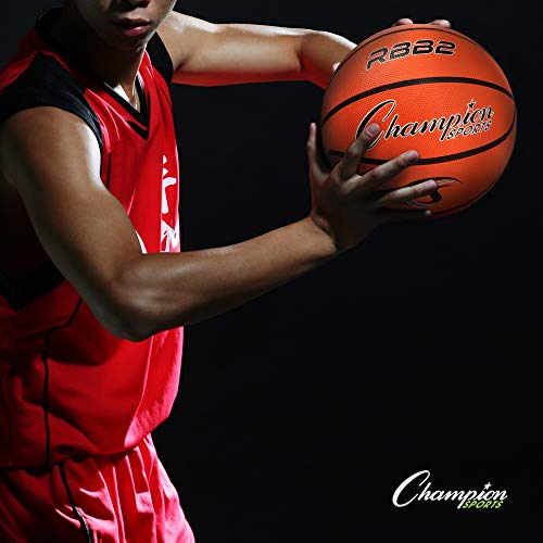 Champion Sports Rubber Junior Basketball, Pro-Style, Premium, Indoor/Outdoor