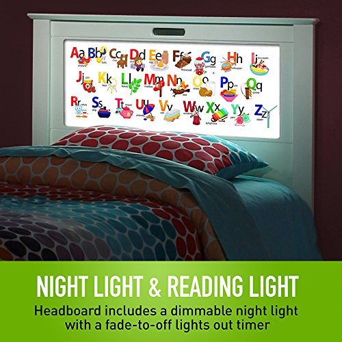 Montgomery Kids Twin Bed in White with Lights