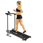 Compact Foldable Manual Treadmill for Home Office Cardio