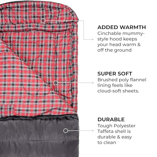 TETON Sports Celsius XXL Sleeping Bag for Cold Weather
