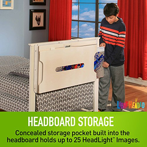 Montgomery Kids Twin Bed in White with Lights