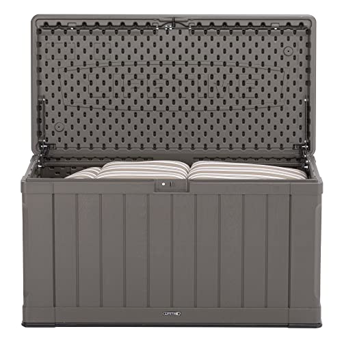 Lifetime 60089 Deck Storage Box, 116 gal, brown