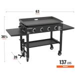 Blackstone 36" Gas Griddle Cooking Station, Restaurant Quality