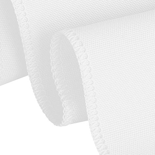 White Polyester Tablecloths Bundle - 90x132 Inch (Set of 2)