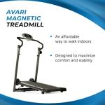 Avari Stamina Magnetic Manual Folding Treadmill - Smart Workout App