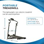 Avari Stamina Magnetic Manual Folding Treadmill - Smart Workout App