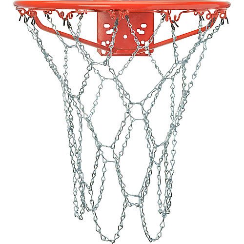 Crown Sporting Goods Outdoor Galvanized Steel Chain Basketball Net