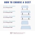 White Polyester Tablecloths Bundle - 90x132 Inch (Set of 2)