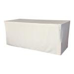 White Polyester Poplin Tablecloth 72"x30"x30" - Pack of 2