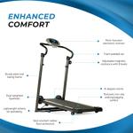Avari Stamina Magnetic Manual Folding Treadmill - Smart Workout App