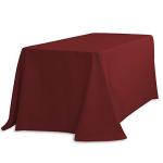 Burgundy Rectangular Polyester Tablecloth 90 x 132-Inch