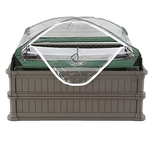 Lifetime Raised Garden Bed Kit with Early Start Enclosure