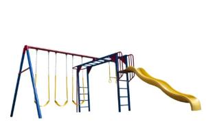 Colorful Lifetime Monkey Bar Adventure Swing Set