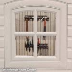 Outdoor Storage Shed with Window, Skylights, Shelving - 8x10