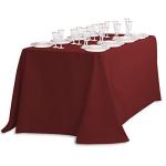 Burgundy Rectangular Polyester Tablecloth 90 x 132-Inch