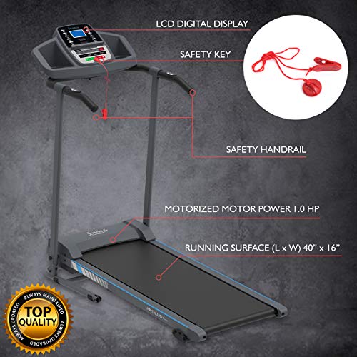 SereneLife Smart Electric Folding Treadmill | SLFTRD20 Model